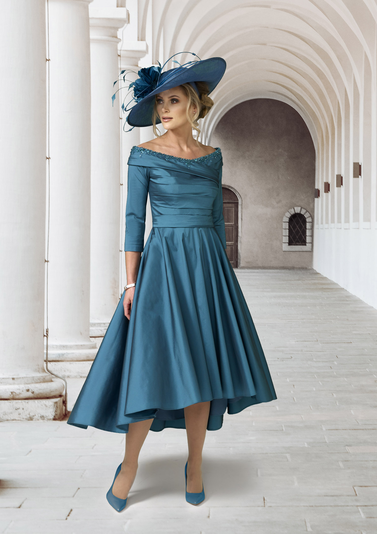 blue green mother of the bride dresses