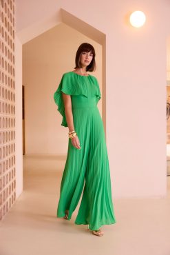 Jumpsuit available in emerald (as pictured) lipstick and sage (005855)